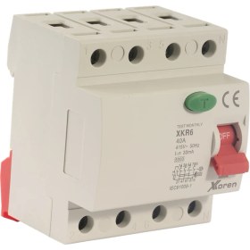 Resim Xkoren 63A 6ka 300MA 4 Kutup (Elektronik-Ac Tip Yangın Koruma) Kaçak Akım Koruma Şalteri 