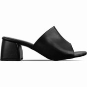 Resim LAL SHOES & BAGS Movement Topuklu Renkli Kadın Terlik-siyah 
