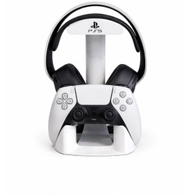 Resim Ps5 Kulaklık Ve Oyun Kolu Standı Playstation 5 Dualsense Kontrolcü Ve Headset Tutucu Gaming Masaüstü Organizer 1 Adet 