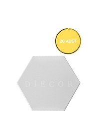 Resim Diecor Norm 3 Boyutlu Dekoratif Benzersiz Duvar Paneli Beyaz 16 X 14 Model:xa08 