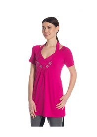 Resim Bulalgiy Kadın Pembe Tunik-Plaj - Bga568947 