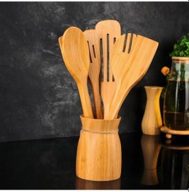 Resim Mien Dayanıklı Bambu Kaşıklık 7b97 Ahşap 