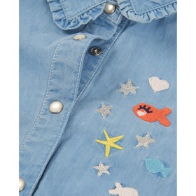 Resim Tuc Tuc Kız Bebek Denim Gömlek Mavi - Mavi / 4 Yaş 