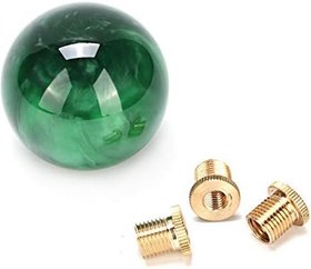 Resim Bnineteenteam Vites Değiştirme Topuzu Kafası, Mermer Stil Yuvarlak Bilyalı Vites Değiştirme Topuzu Çubuk Kafası Ve Montaj Adaptörleri 