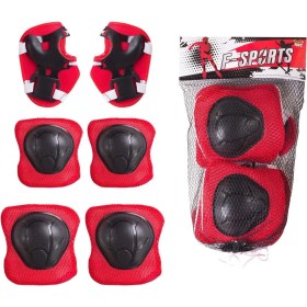 Resim F-Sports Kask Dizlik Dirseklik Koruyucu Set Paten Scooter Kay Kay Koruyucu Set 
