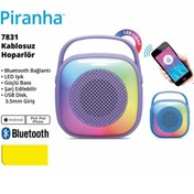 Resim Piranha 7381 Taşınabilir Bluetooth Hoparlör Ses Bombası Mavi 