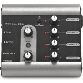 Resim Belcat Mx-4U 4 Kanal Aktif Mikro Mikser Sistemi 