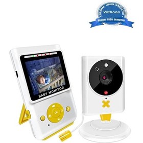 Resim Vtn-1 Akıllı Bebek Kamerası Monitörlü Karşılıklı Konuşma Özellikli Sıcaklık İzleme 2.4 İnç Bebek Kam 