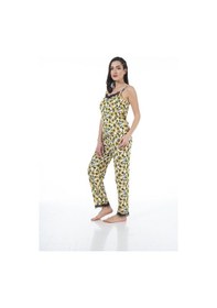 Resim Estiva 22101 Kadın Papatya Desenli Askılı Viskon Pijama Takımı 