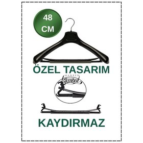 Resim Ceket Askısı 48 Cm Kaydırmaz Geniş Omuz Takım Elbise Palto Askısı Gardırop Mağaza İçin 5 Adet Diğer 