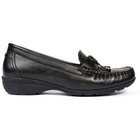 Resim Greyder 25593 Zn Deri Comfort Casual Kadın Ayakkabı Siyah 