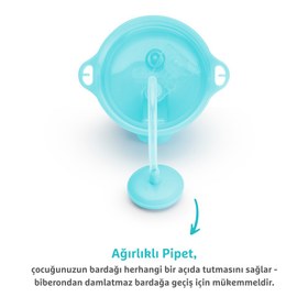 Resim Munchkin Tıklama Kilitli Uçlu Alıştırma Bardağı - Mavi 12 Ay+ 
