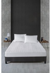 Resim Alez Kapitone Fitted Yatak Koruyucu 160 200 Cm Aa 