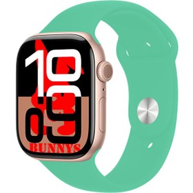 Resim Apple iPhone 11 Uyumlu Su Yeşili Akıllı Saat WATCH10 2025 Hediyeli Amoled Ekran 