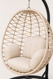Resim EVİTAÇ Lüks Rattan Örgü Salıncak Tek Kişilik 