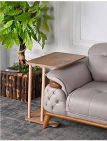 Resim Ahşap C-sehpa Yan Koltuk Laptop Servis Sehpası Atlantik Çam 35x60 