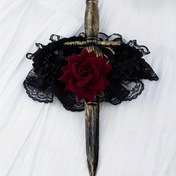 Resim Kadın Gotik Gül Dantelli Jartiyer, Cadılar Bayramı ve Noel Kostüm Aksesuarı, Polyester ve Spandex, Parti Stili, Elde Yıkama veya Kuru Temizleme, Anime Temalı, Güç Gerektirmez 