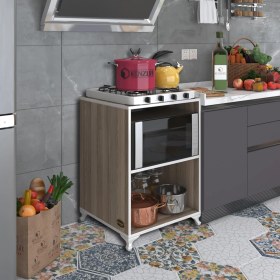 Resim Kenzlife ocak dolabı iclal crd 85*60*57 mutfak klasik setüstü ocak için modül 