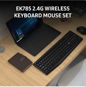 Resim Monyee Fude Ek785 2.4g Kablosuz Klavye Ve Fare Seti - Taşınabilir, Çoklu Sistem Uyumlu, Siyah Diğer 