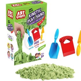 Resim 03692 GREEN KINETIC PLAY SAND WITH ACCESSORIES 1000 GR 