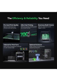 Resim Creality Ender-5 Max 3d Yazıcı, Büyük Hacimli Kask Yazıcısı, Ultra Hızlı 700 Mm/s, Alüminyum Çerçeve, Otomatik Yatak Seviyelendirme, Durum Ekranı, Geniş Kurulum Alanı 400 400 400 Mm 
