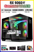 Resim Zeiron Velar X9 Ryzen 7 7800X3D 32GB DDR5 RAM 1TB M.2 SSD RX9060XT Sıvı Soğutmalı Oyuncu Bilgisayarı 