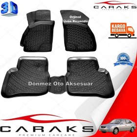 Resim Accent Admire 3D Paspas Havuzlu Siyah 2003-2005 Arası 4Prç.Caraks N11.25622 
