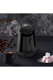 Resim Okka Minio Közde Türk Kahvesi Makinesi 4 Fincan Kapasiteli Siyah - OK0049 