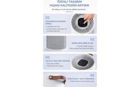 Resim Kurutek HT35 (HEPA + CARBON) Hava Temizleme Cihazı 