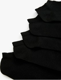 Resim Koton Basic 5'li Patik Çorap Seti Siyah 4sak80021aa 4SAK80021AA999 Siyah 