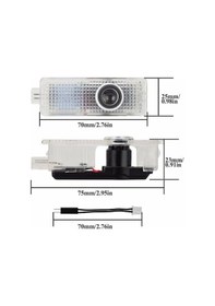 Resim Autogp Lr Range Rover Vogue Kapı Altı Işık Lazer Led Logo Hoşgeldin Aydınlatması 1 Çift/kutu 