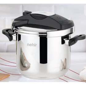 Resim Nehir Silver Matik Düdüklü Tencere - 7 Lt Siyah 