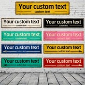 Resim Kişiselleştirilmiş Metin Sokak Tabelaları, Özel Metin Dış Mekan Metal Tabelalar, Özel Metin Metal Tabelalar Duvar Sanatı, Çok Renkli Vintage Metal Tabelalar İç ve Dış Mekan Kullanımı İçin, 10.16x40.64 cm 