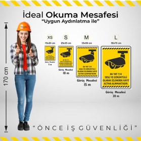 Resim isgtabelam 15x20cm/3adet/fosforluetiket/Bu Yat 7/24 Sesli Ve Görüntülü Olarak Kayıt Altına Alınmaktadır/v5-2 