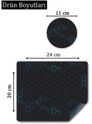 Resim STOREMAX Ezg Mause Pad ve Bardak Atlığı Takımı.3D Petek Desenli Mause Pad(fare) ve Bardak Altlığı Tak 