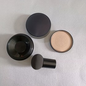 Resim Hidrofilik PU Makyaj Sünger Seti ile Ayna - 1 Parça Boş Cushion Foundation Kılıfı, Yenilenebilir BB Krem Sıvı Konteyneri, Kombinasyon Cildi için Alkol Ücretsiz, Hava Yastık Püskül Dahil 