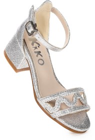 Resim Kiko Kids Else Günlük Kız Çocuk 3 Cm Topuklu Sandalet Abiye Ayakkabı 