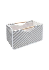 Resim Digithome Tahta Saplı Mini Kutu Düzenleyici Organizer 32x17x18 Cm Gri - 18856 C1-1-152 Gri 