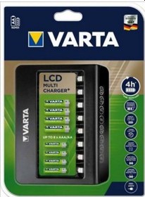 Resim Varta 57681 8 Li Lcd Şarj Cihazı Aa Aaa 