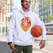 Resim Aslan Temalı Erkeğe Hediye Kapşonlu Sweatshirt 