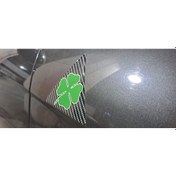 Resim Alfa Romeo Yonca Logo Yan Çamurluk 3m 3d Karbon Damla Logo Amblem Seç 