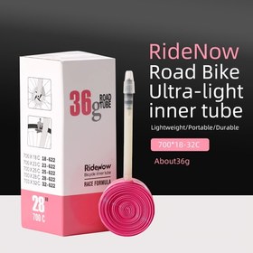 Resim RideNow TPU Yol Bisikleti Ultra Hafif Bisikleti İç Tüp 36g Bisiklet İç Tüp 700X18/25/28/32c 45/65/85MM/3.35in Uzunluk Fransızca Ağız İç Tüp 