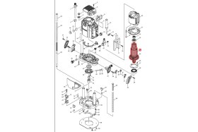 Resim Makita RP2301FC Endüvi Rotor Kollektör Ürün Kodu 517813-7 