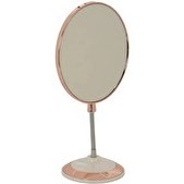 Resim Kitchen Design Lab 3X Büyüteçli Çift Taraflı Masa Üstü Oval Makyaj Traş Aynası 