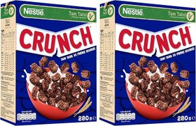 Resim Nestlé Crunch Tam Tahıl ve Pirinç Gevreği 280 gr 2li paket 