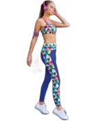 Resim Yeni Inci Yoga-Fitness-Pilates-Koşu Sporcu Tayt Takım T126-T18 Çok Renkli 