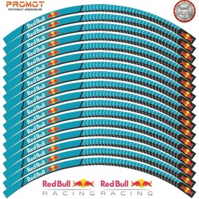 Resim Rebon Moto Design Motosiklet Jant Şeridi Redbull Tasarımlı 8 