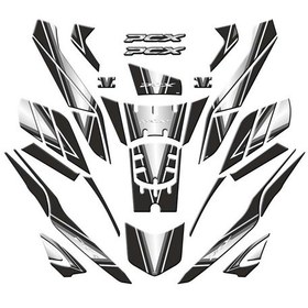 Resim Honda Pcx 2025 Uyumlu Tank Pad Set 002 Çok Renkli 
