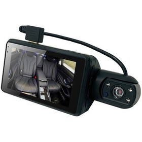 Resim 1296p Dvr Dash Kamera Ön Ve İç Çift Kamera Araba Dash Kamerası 3 İnç Ips Ekran G 