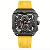 Resim Gaojunshop01 Erkek Spor Kronograf E Sku 3d Kadran 6 Kronometre Fitness Takip Sert Silikon Kordon Diğer 